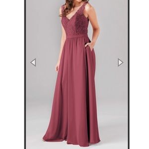 Kennedy Blue - Wren bridesmaid dress - Rosewood color